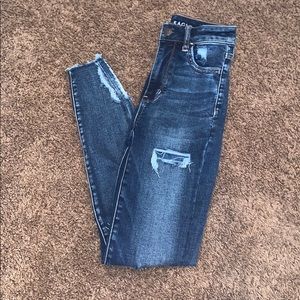super high rise American eagle jegging